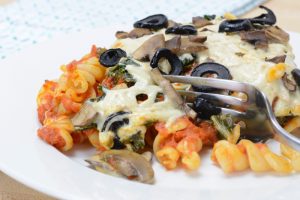 Veggie Pizza Pasta Bake by Your Allergy Chefs