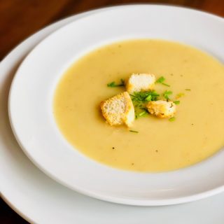 Delicious potato fennel soup free of the top 8 food allergens