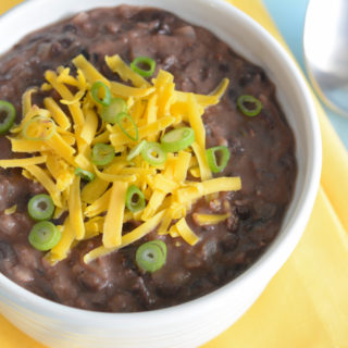 Gluten Free Lime Infused Refried Black Beans Recipe