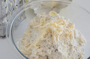 Cutting butter into flour