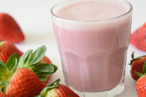 vegan and allergy friendly strawberry milk