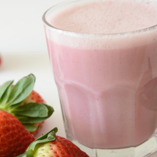 vegan and allergy friendly strawberry milk