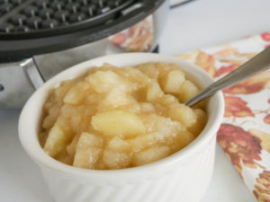 Allergen free apple compote