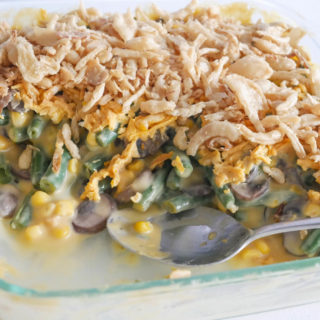 Cheesy green bean casserole recipe