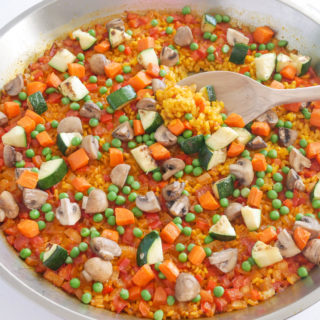 Vegetable paella recipe