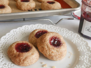 Gluten Free Raspberry Thumprint cookies