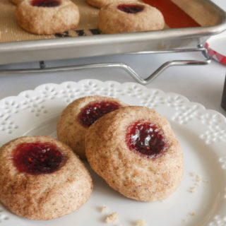 Gluten Free Raspberry Thumprint cookies