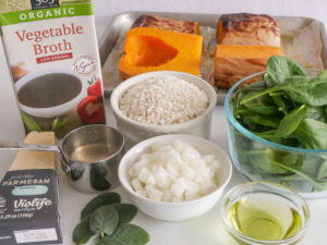 Butternut Squash Risotto Mise En Place