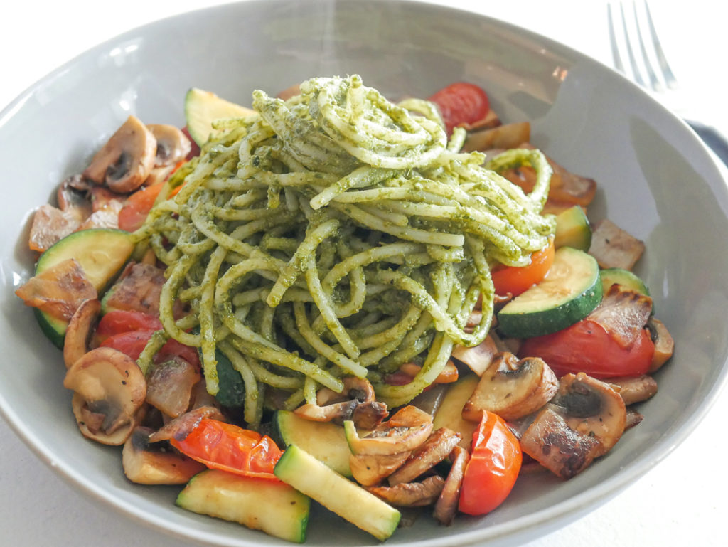Pesto Pasta with Vegetables - Your Allergy Chefs