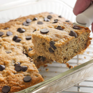 delicious and easy allergy-friendly banana chocolate chip cake
