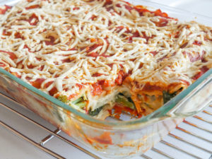 plant-based and allergy friendly Garden Veggie Lasagna with Cauliflower Cream