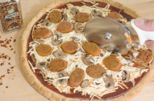 barbecue pizza with sausage