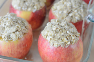 Allergen Free Baked Streusel Stuffed Apples