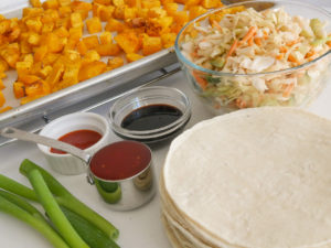 mise en place for squasho tacos