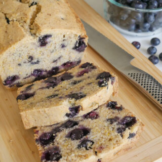 allergy friendly blueberry pound cake