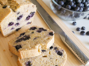 allergy-friendly blueberry poundcake