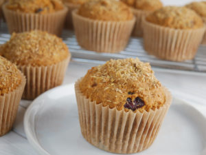 allergy-friendly fruited sweet potato muffins